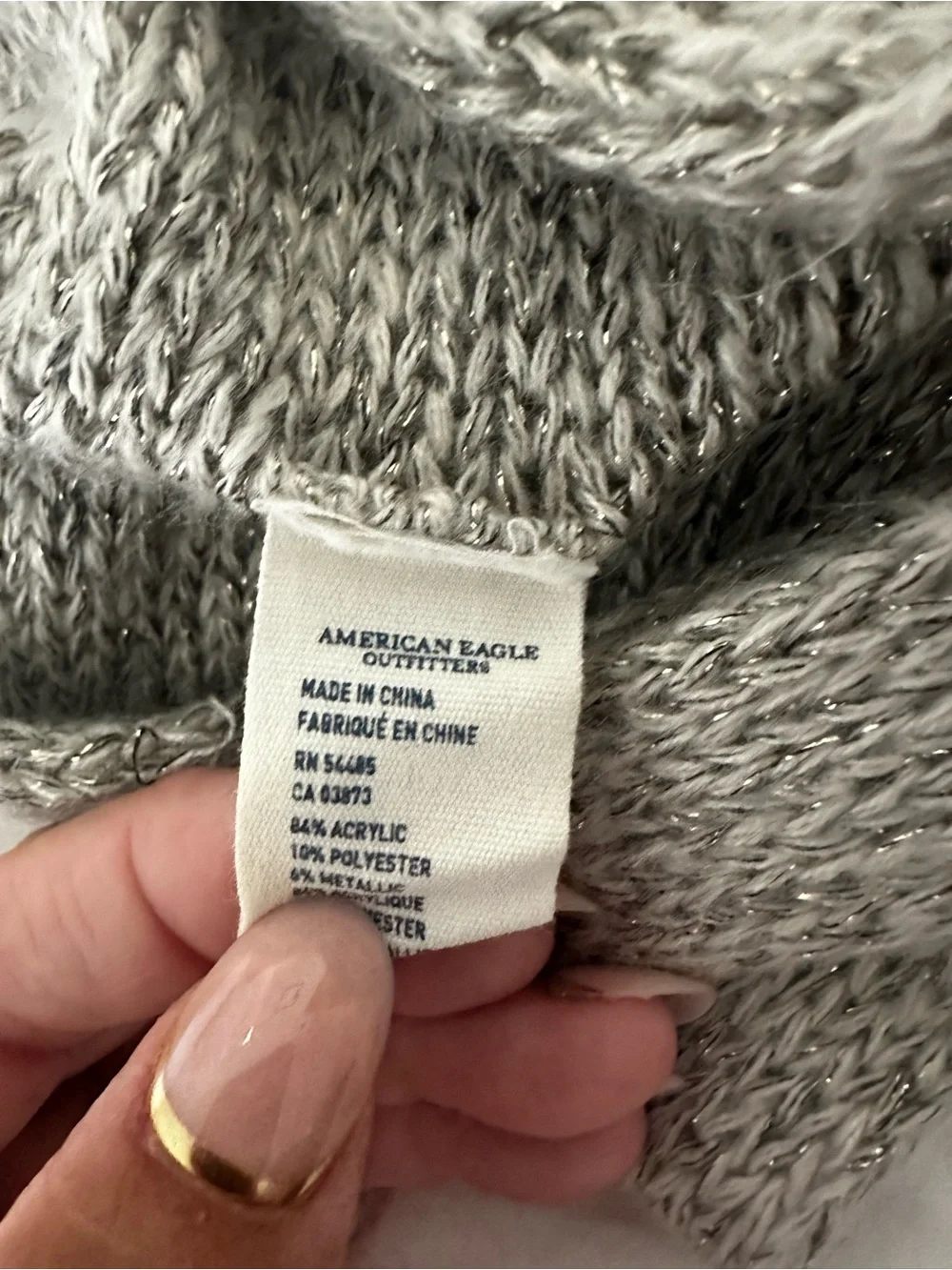 💥 (10 for $10) American Eagle Outfitters Gray Twisted Knit Headband